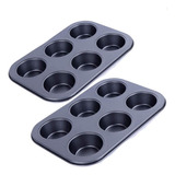 Molde De Teflon Muffins X6 Cupcakes Reposteria Oferta