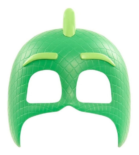 Máscara Plástica Rígida Pj Masks Menino Lagartixo Verde 