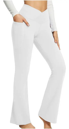 Pantalones De Yoga Casuales Pierna Ancha For Mujer 2026 Cn -