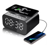 Reloj Despertador Digital Led Con Bocina Bluetooth Y Radio