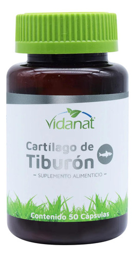 Cartílago De Tiburón 50 Cápsulas Vidanat