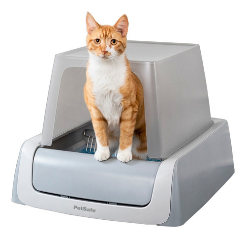 Arenero Para Gatos Autolimpiante - Petsafe - Entrada Frontal