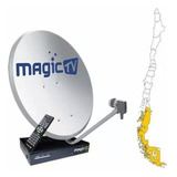 Kit Decodificador Magictv Hd Antena Satelital 90cm+lnb Doble