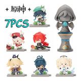 Figuras De Ação Estatuetas Genshin Impact, Série 7-8 Cm, 7 U