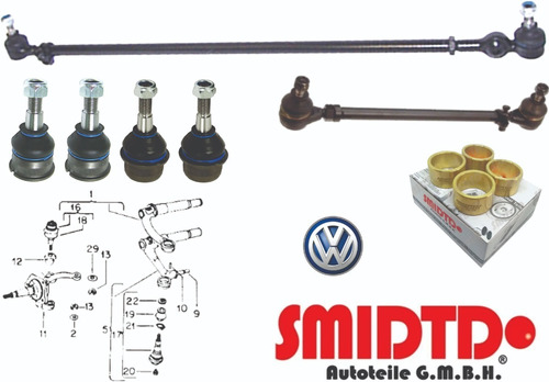 Kit Varillas Rotulas Bujes Suspension Vw Sedan 74-92 Vocho