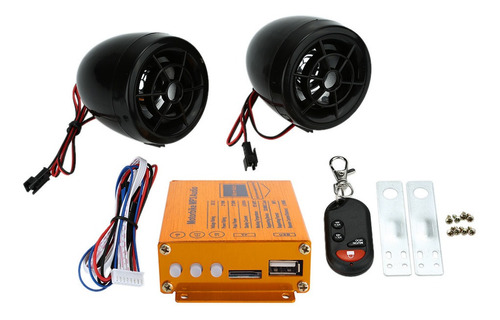 Motocicleta Reproductor Mp3 Parlantes Sistema De Sonido Audi