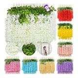 27pcs Wisteria Flores Artificial 1.1m Decoración Fiesta Boda