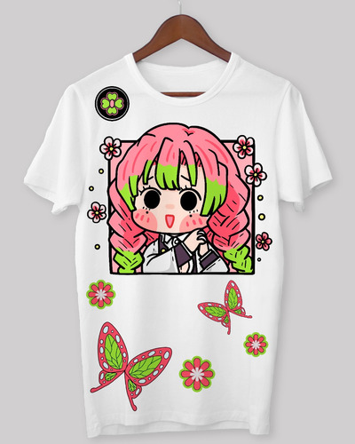 Remera Mitsuri Kanroji, Kimetsu No Yaiba, Kawaii 