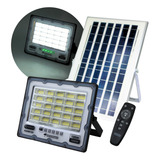 Reflector Solar Led 100w (900w) Potente Panel Solar  Control Color De La Carcasa Negro