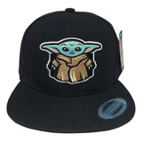 Gorra Plana Snapback, Star Wars, Grogu, Baby Yoda Bordada