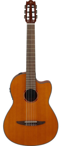 Guitarra Criolla Clásica Yamaha Nx Ncx1c Para Diestros Natural Brillante