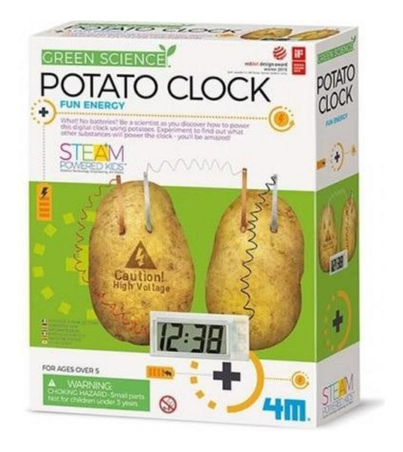 Kit Infantil De Electrónica Y Energía Renovable Potato Clock