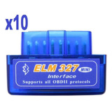 10 Pack De Escaner Automotriz Elm327 Obd2 Bluetooth Android