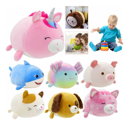 Almohada Blanda Tierna De Peluche Smoochy Pals Kawaii Median