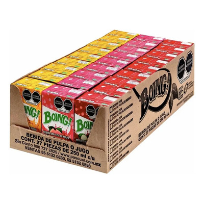 Boing Sabores Suritdos 27pz 250ml Paquete Surtido Mango Manz | MercadoLibre