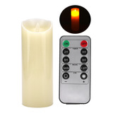 Vela Led Parpadeante Danzantes Control Remoto 10 Cm