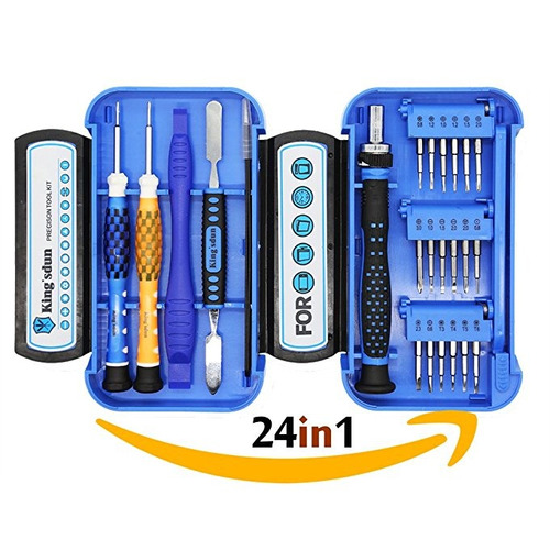 Kingsdun 24pcs iPhone Tool Kit 7 Reparación Para Apple Iphon