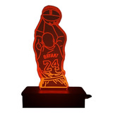 Luminária Led Kobe Bryant Usb | Abajur | Basquete 