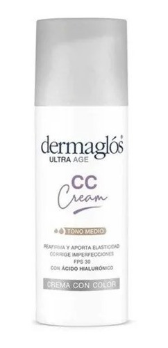 Crema Dermaglós Ultra Age Con Color Cc Cream Fps30 X50g