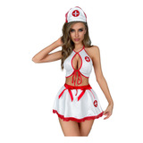 Conjunto De Falda Corta Sexy Nurse Seduction