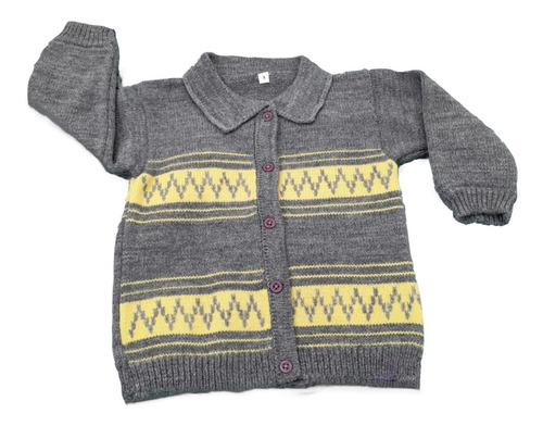 Saco Tejido Para Bebe Tipo Cardigan Hilo Antialergico Sga01