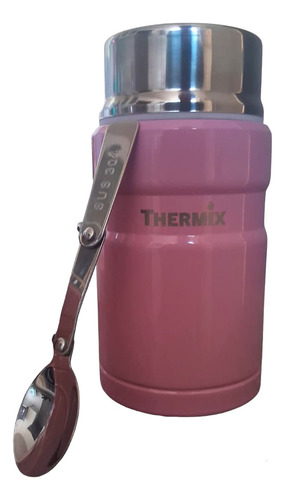 Termo Comida Niños. Thermix 750ml Fancy Thermo Rosado Negro