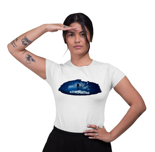 Playeras De Caricatura Astronauta Para Mujer Juveniles Cleen