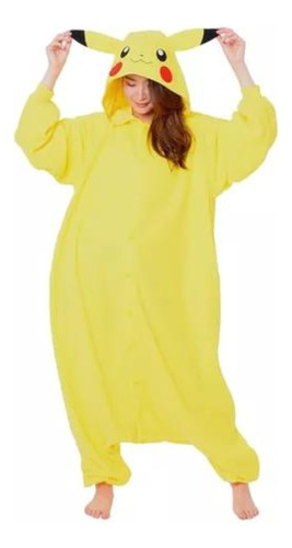 Pijama Disfraz Polar Para Adultos Diseño De Pikachu