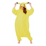 Pijama Disfraz Polar Para Adultos Diseño De Pikachu
