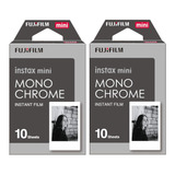 Kit Fujifilm Cartucho Instax Mini Mono Cromo 20 Hojas