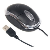 Mouse Usb Alámbrico Compacto Pc Laptop Mac Luz Led Ele-gate