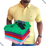  Kit 5 Polos Masculinas Lisas Cores Variadas Menor Preço Aki