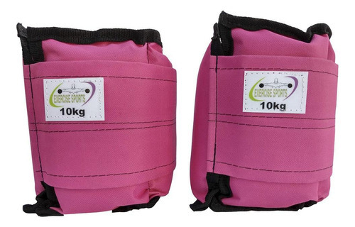 Tornozeleira / Caneleira Peso 10 Kg - Academia - Rosa