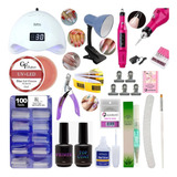 Kit Alongamento Unhas Completo Profissional Fibra Iniciante