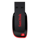 Memoria Usb 128gb Sandisk Flash Drive Usb 2.0 - Black Color Negro