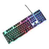 Conjunto Teclado Mecanico E Mouse Retroiluminado Com Fio E