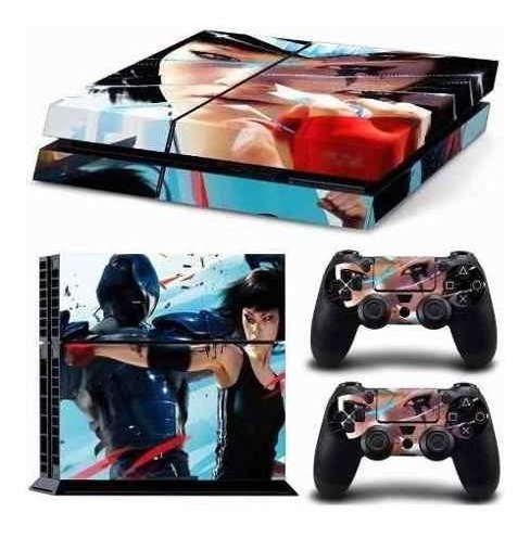 Adesivo Skin Ps4 - Mirro's Edge - Console E Controles 086