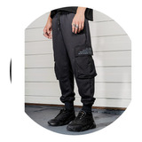 Jogging Babucha Mom Cargo Negro Hombre