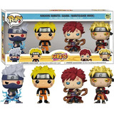 Kit 4 Bonecos Pop Cabeção Naruto Ninja Coleção Kakachi