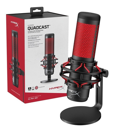Microfono Gamer Condensador Usb Profesional Quadcast Stream