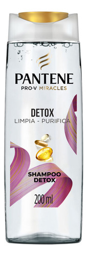 Shampoo Detox  Pantene Pro-v Miracles Detox Limpia - Purifica 200 Ml