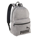 Mochila Puma Phase Backpack Iii 9011801 Color Gris Diseño De La Tela Liso