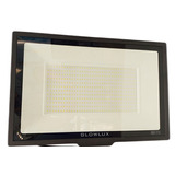 Proyector Reflector Led 400w Luz Fría Glowlux - E. A. - Color De La Carcasa Negro Color De La Luz Blanco Frío