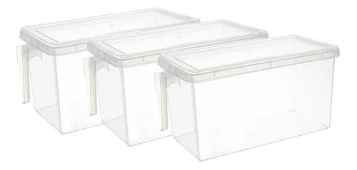 Caja De Almacenamiento De Plástico 3x Heladera