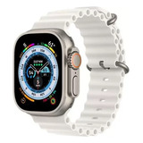 Smartwatch Relógio Inteligente S8 Ultra Tela Iinita Gps Cor Da Caixa Prata Cor Da Pulseira Branco