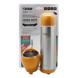 Set Mate Bombilla + Termo Bala Keep   Para Mate Café Té