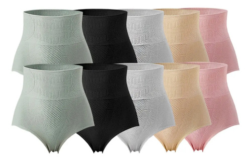 Calzones Sqy Cintura Alta Para Mujer Bragas 10pieza