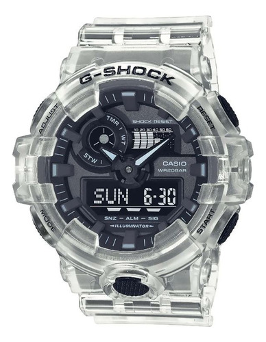 Reloj G-shock Ga-700 Semitransparente Resistencia A Impactos