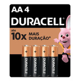 Pilas Alcalinas Duracell Aa4 Pack X 2