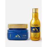Kit Hobety Banho De Ouro Shampoo 300 Ml+ Mascara 300gr
